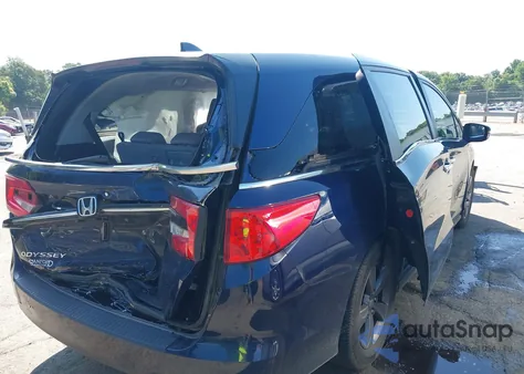 2021 Honda Odyssey Ex z USA, uszkodzony, nr VIN 5FNRL6H58MB041744